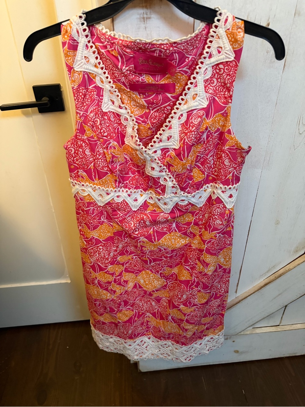 Lilly Pulitzer Pink and Orange Floral Print Dress